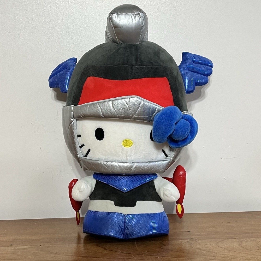 Kidrobot Sanrio Hello Kitty Kaiju Mechazoar Knight Cosplay 16"‎ Plush Stuffy